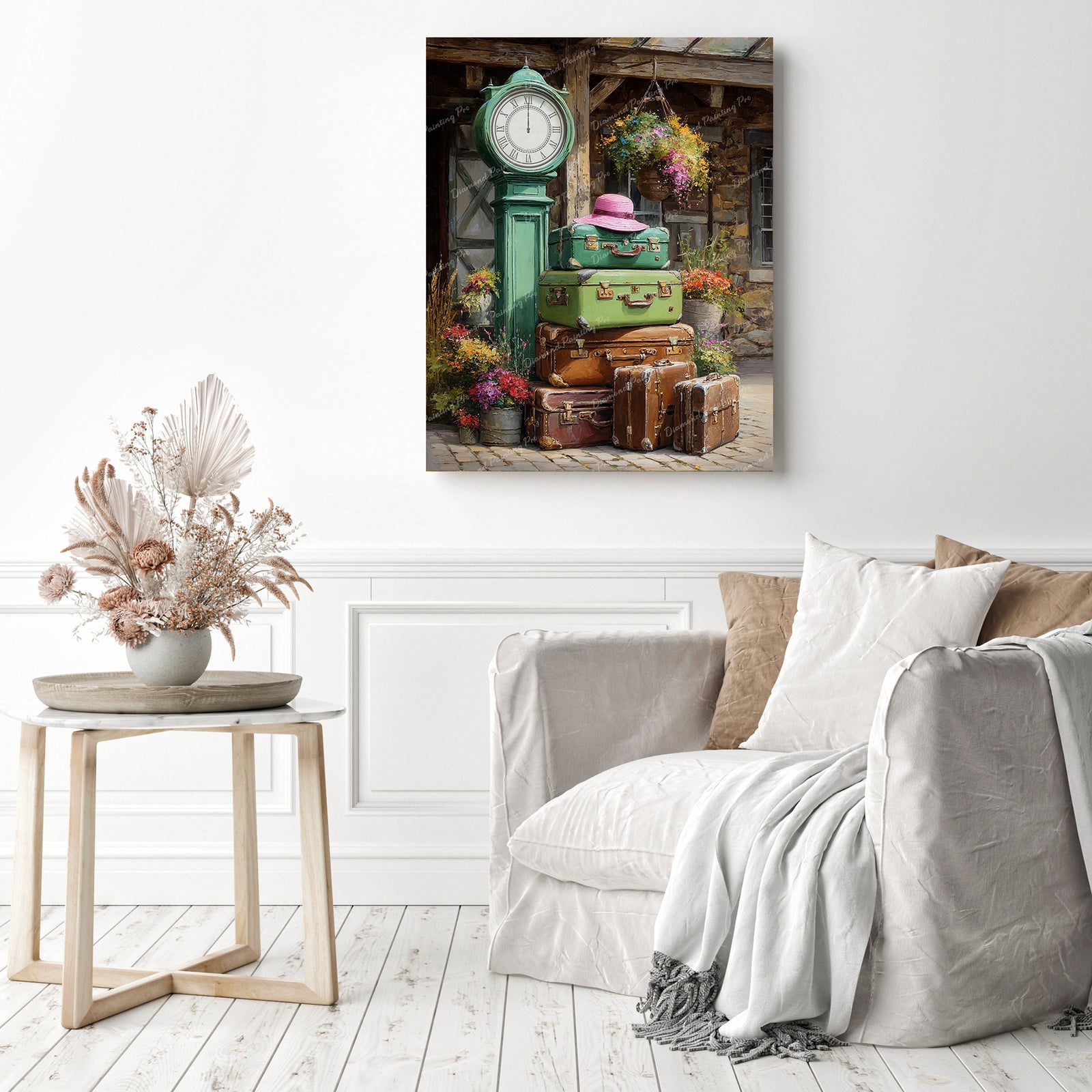 Traveler’s Wait Diamond Painting as Home Decor