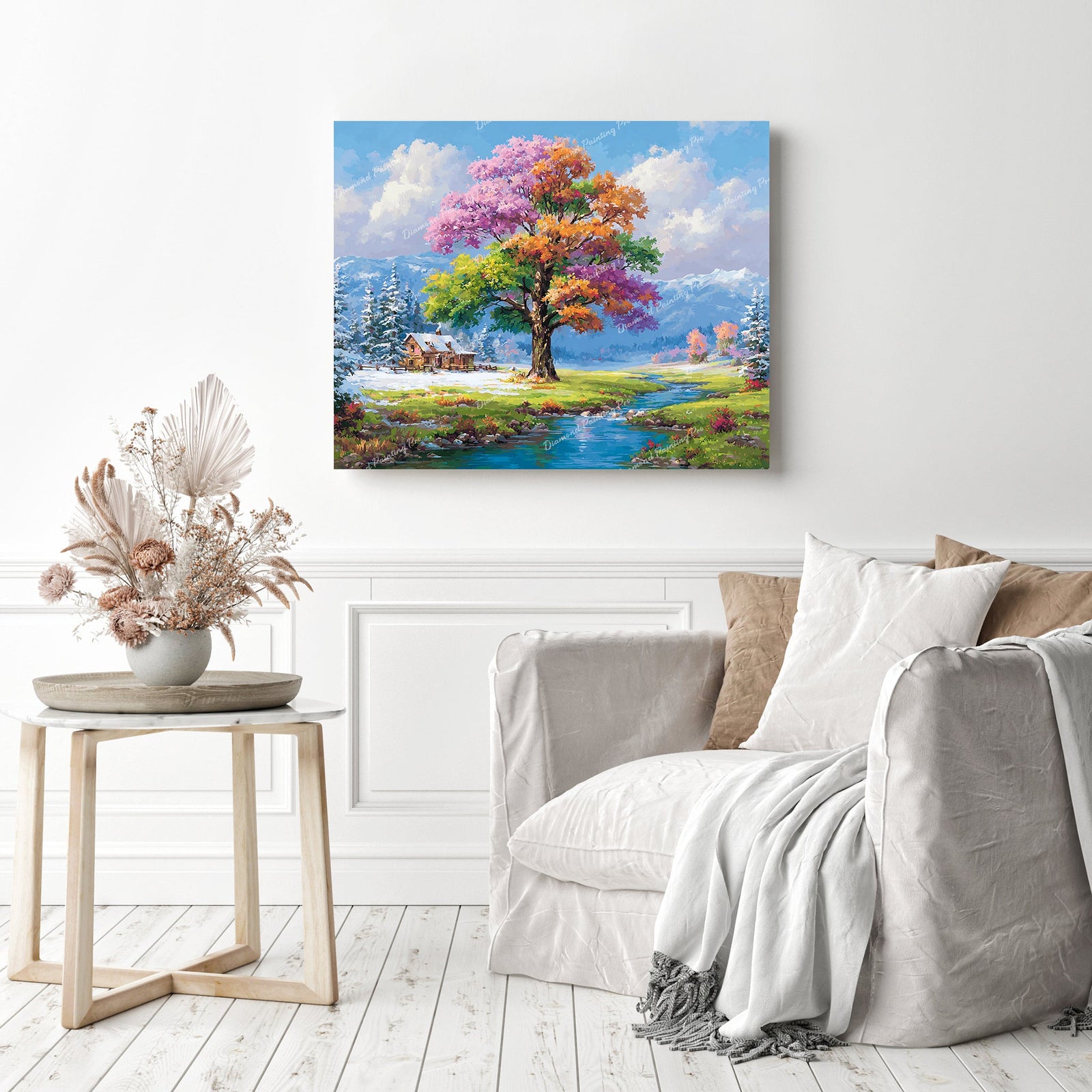 Tree of Every Season Diamond Painting as Home Decor