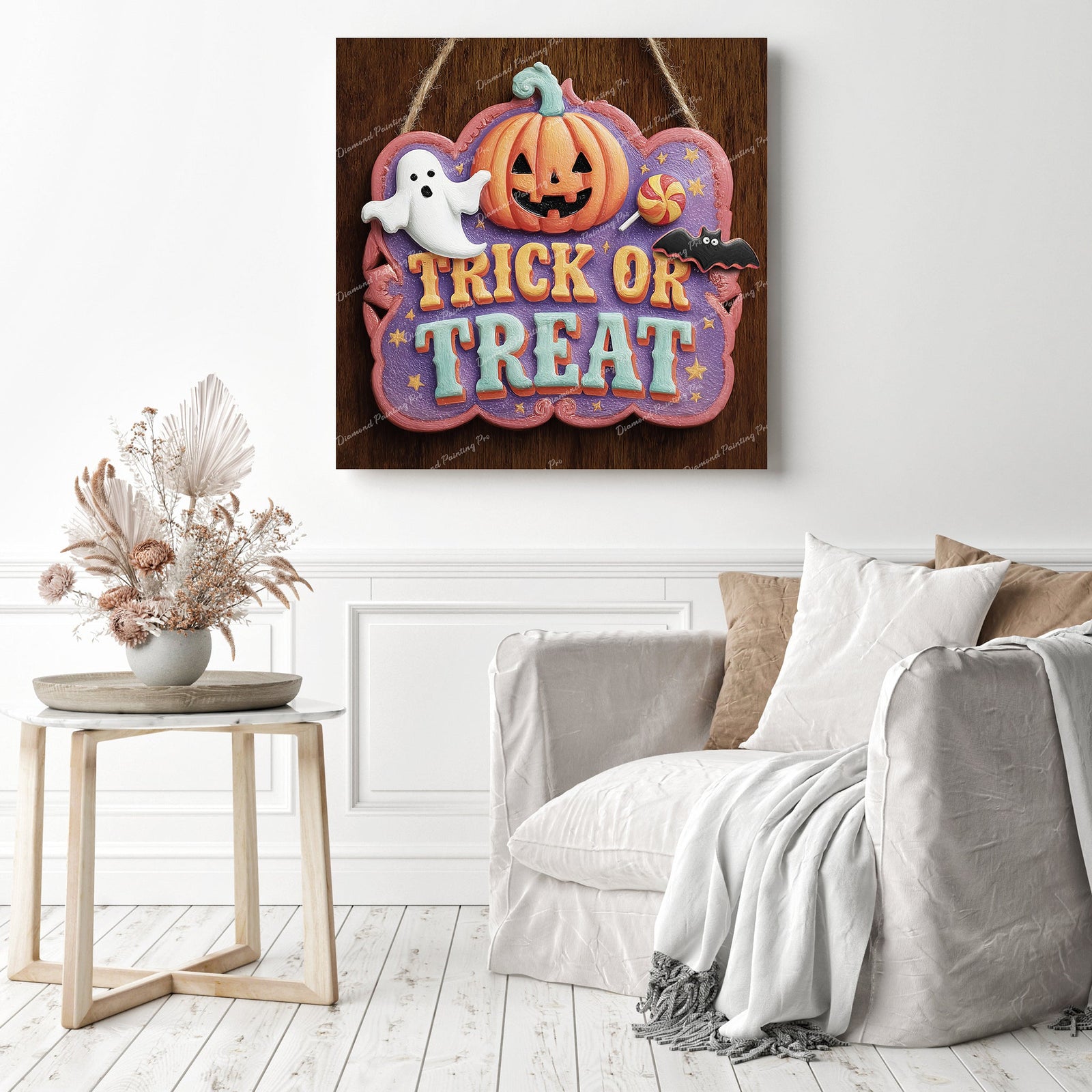 Trick or Treat Diamond Painting as Home Decor