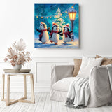 Trio of Tinsel Toes Diamond Painting as Home Decor