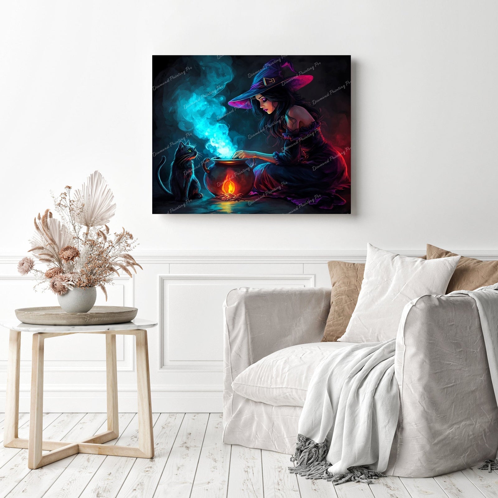 Whiskers and Spells Diamond Painting as Home Decor