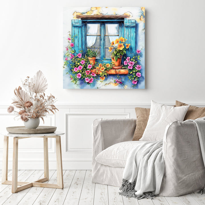 Provence Window Bloom | Diamond Painting