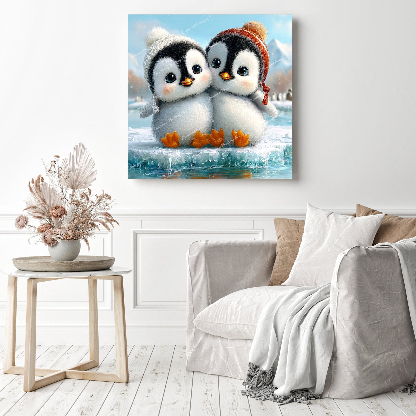 Winter Warmest Embrace Diamond Painting as Home Decor