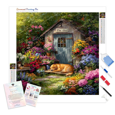 Afternoon Dreams Diamond Painting Kit - Full Drill / Square or Round Diamonds with AB Drills Option