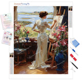 Artist Studio Diamond Painting Kit - Full Drill / Square or Round Diamonds with AB Drills Option