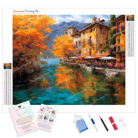 Autumn Reflections Diamond Painting Kit - Full Drill / Square or Round Diamonds with AB Drills Option