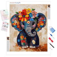 Blossom Baby Ellie Diamond Painting Kit - Full Drill / Square or Round Diamonds with AB Drills Option