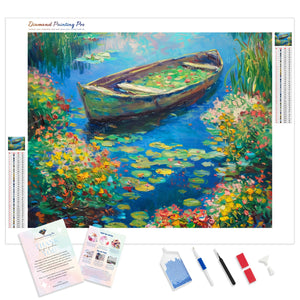 Boat on Tranquil Waters | Diamond Painting