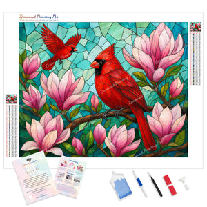 Cardinals and Magnolias | Diamond Painting