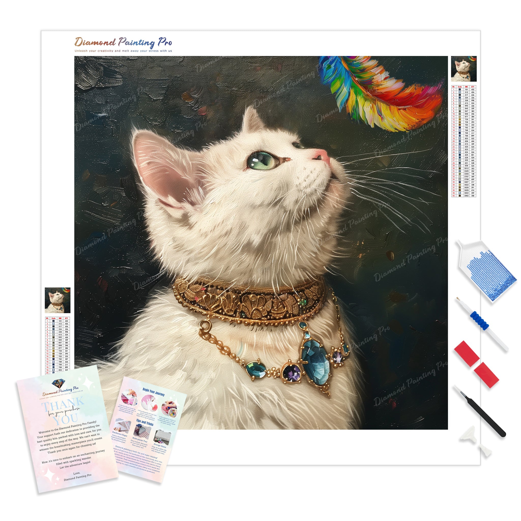 Royal Cat Portrait | Diamond Painting Kits | Full Drill ...