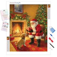 Christmas Surprise Diamond Painting Kit - Full Drill / Square or Round Diamonds with AB Drills Option