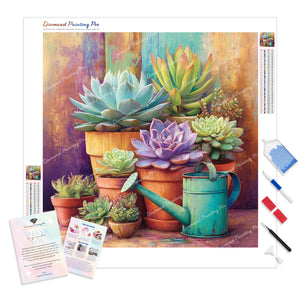Colorful Succulents | Diamond Painting
