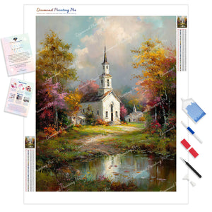 Colors of the Steeple | Diamond Painting
