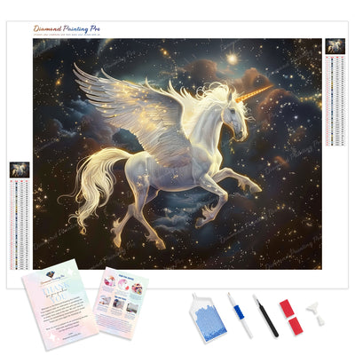 Pegasus Constellation | Diamond Painting Kit - Full Drill - Square or Round Diamonds with AB Drills Option