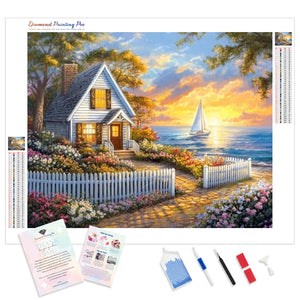 Cottage by the Sea | Diamond Painting