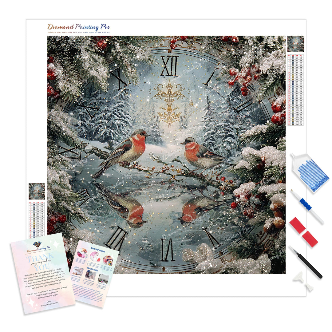 Countdown to Christmas Diamond Painting Kit - Full Drill / Square or Round Diamonds with AB Drills Option