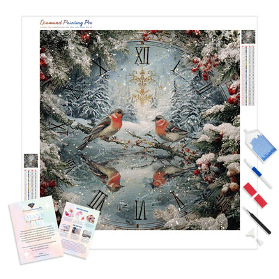 Countdown to Christmas Diamond Painting Kit - Full Drill / Square or Round Diamonds with AB Drills Option