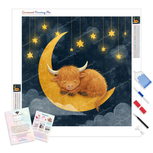 Cozy Highland Cow | Diamond Painting