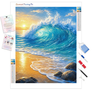 Cresting Ocean Wave | Diamond Painting