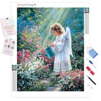 Fairy Gardener Diamond Painting Kit - Full Drill / Square or Round Diamonds with AB Drills Option