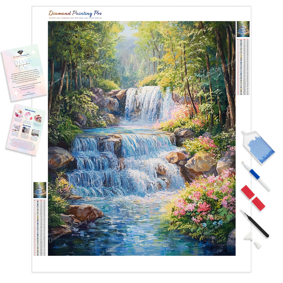 Waterfall Diamond Painting Kits | Full Drill Diamond Art – Diamond ...