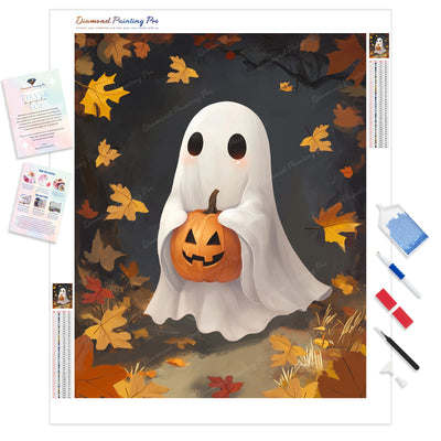 Friendly Ghost Lantern Hug | Diamond Painting