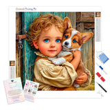 Friends by the Barn Diamond Painting Kit - Full Drill / Square or Round Diamonds with AB Drills Option
