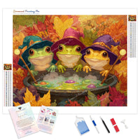 Froggie First Spell Diamond Painting Kit - Full Drill / Square or Round Diamonds with AB Drills Option