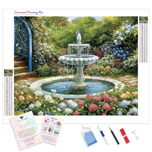 Garden Fountain | Diamond Painting