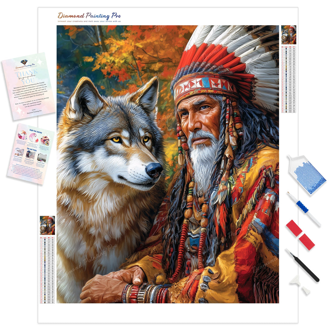 Guardians of the Tribe | Diamond Painting Kit - Full Drill - Square or Round Diamonds with AB Drills Option