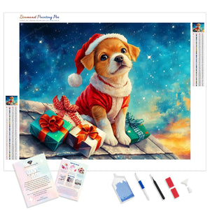 Happy Holiday Pup | Diamond Painting