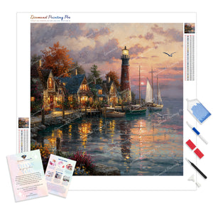 Harbor at Sunset | Diamond Painting