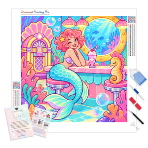 Jukebox Mermaid | Diamond Painting