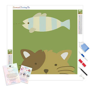 Kitty's Fishy Fiesta | Diamond Painting