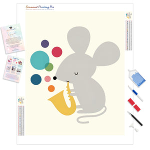 Saxy Mouse | Diamond Painting