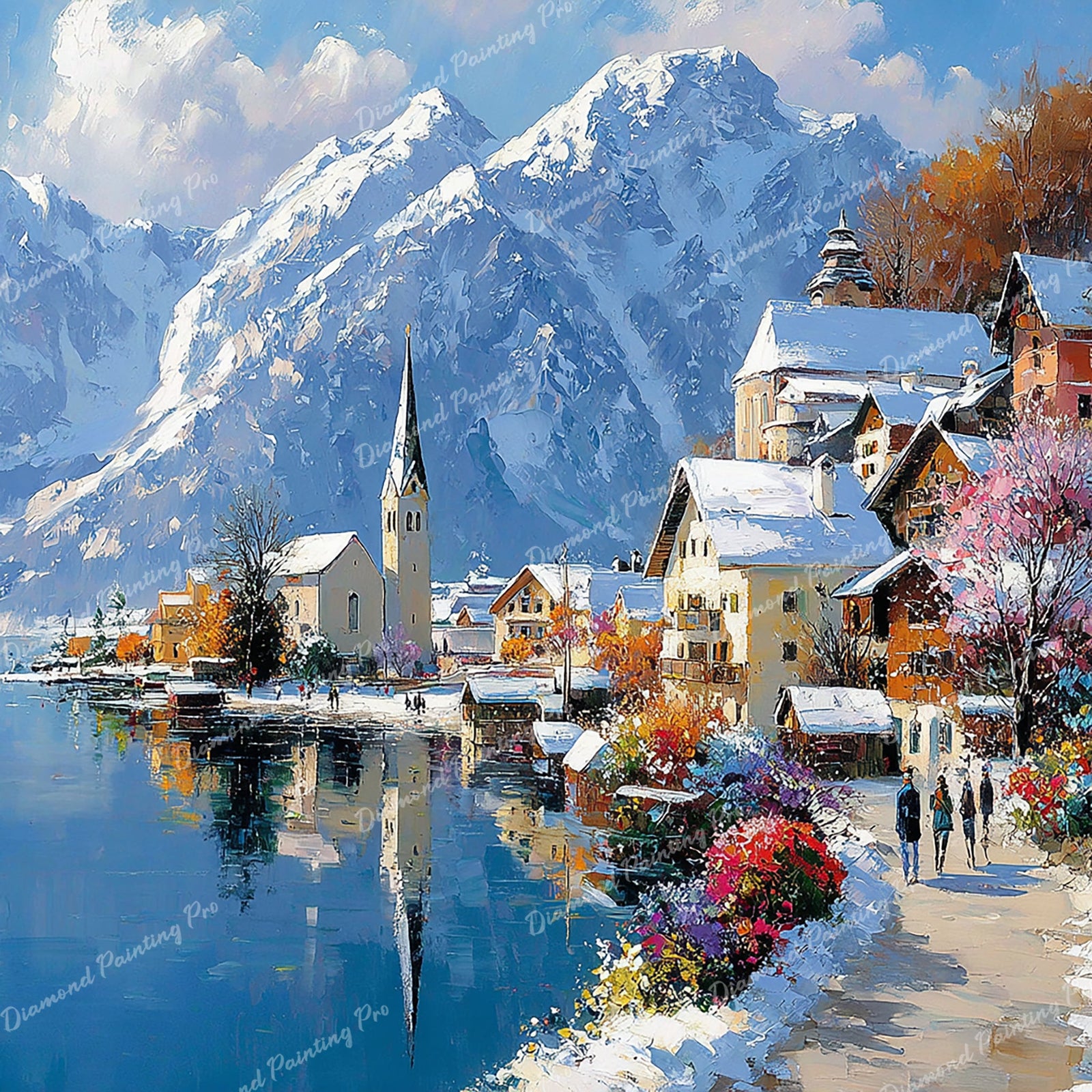 Alpine Valley Bloom Diamond Art Design - Full Drill with 5d Square or Round Diamonds / AB Drills Available