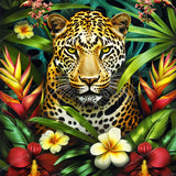 Jungle Leopard | Diamond Painting Design - Full Drill Diamond Art with 5d Square or Round Diamonds - AB Drills Available