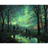 Aurora Resting Place Diamond Art Design - Full Drill with 5d Square or Round Diamonds / AB Drills Available