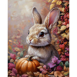 Autumn Bunny Diamond Art Design - Full Drill with 5d Square or Round Diamonds / AB Drills Available