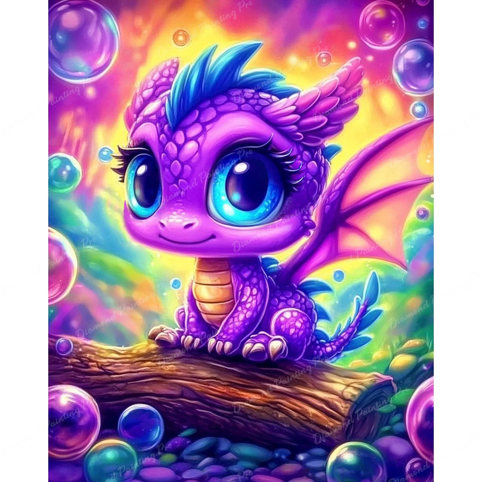 Baby Dragon Diamond Art Design - Full Drill with 5d Square or Round Diamonds / AB Drills Available
