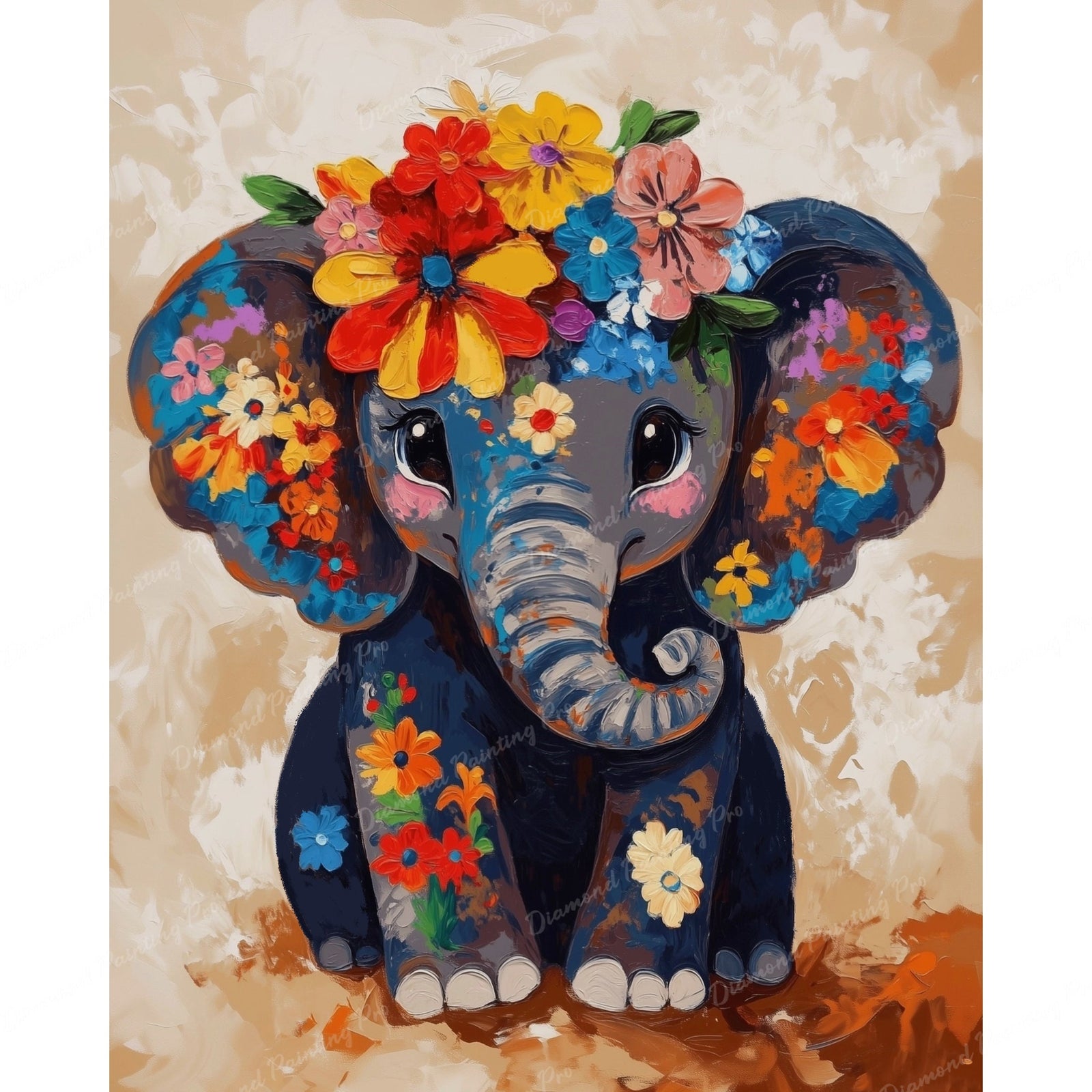 Blossom Baby Ellie Diamond Art Design - Full Drill with 5d Square or Round Diamonds / AB Drills Available