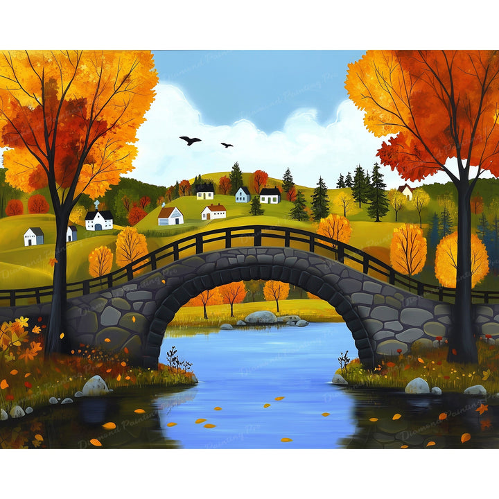 Bridge to Cozyville | Diamond Painting