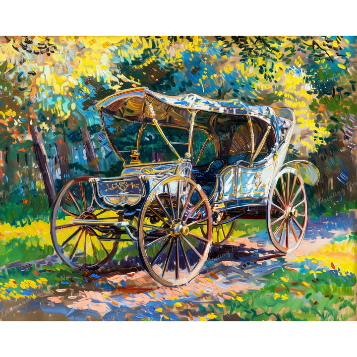 Sunlit Cart Retreat | Diamond Painting