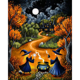 Cauldron Sisters | Diamond Painting Design - Full Drill Diamond Art with 5d Square or Round Diamonds - AB Drills Available