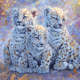 Celestial Snow Leopards Diamond Art Design - Full Drill with 5d Square or Round Diamonds / AB Drills Available