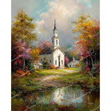 Colors of the Steeple Diamond Art Design - Full Drill with 5d Square or Round Diamonds / AB Drills Available