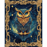 Cosmic Owl Diamond Art Design - Full Drill with 5d Square or Round Diamonds / AB Drills Available