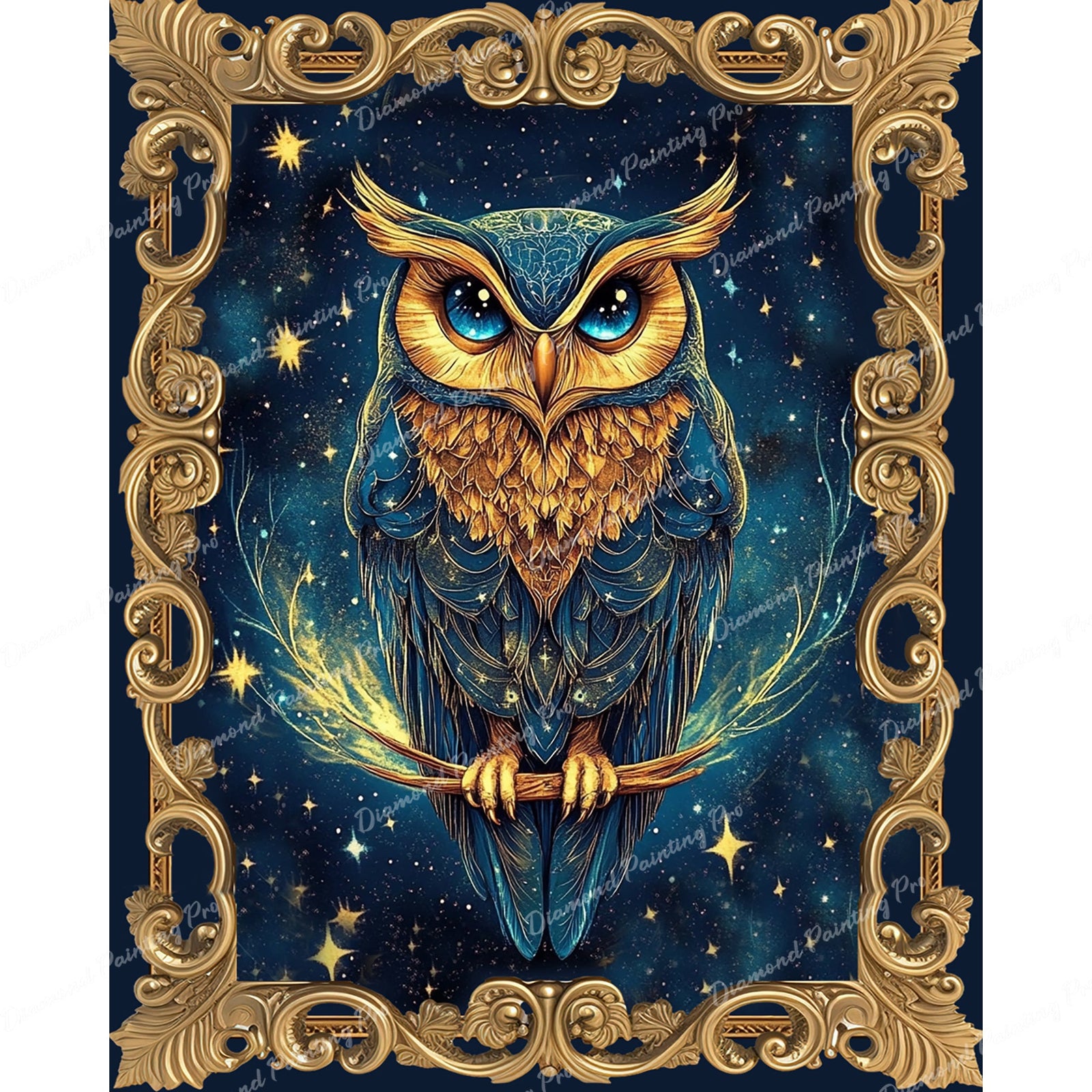 Cosmic Owl Diamond Art Design - Full Drill with 5d Square or Round Diamonds / AB Drills Available