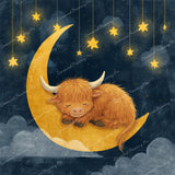 Cozy Highland Cow Diamond Art Design - Full Drill with 5d Square or Round Diamonds / AB Drills Available