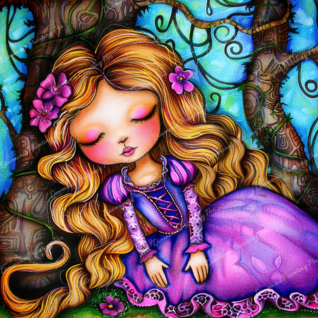Dreaming Rapunzel | Diamond Painting